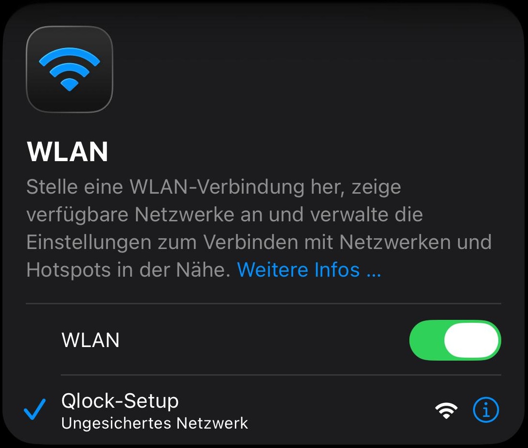 Qlock-Setup